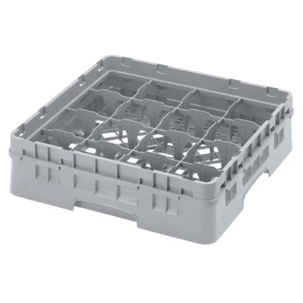 16 Compartment Glassrack 50cmx50cm Grey-