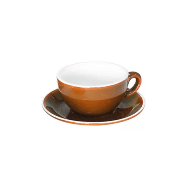 ITALIA - BLACK - CAPPUCCINO SAUCER - 14.1CM