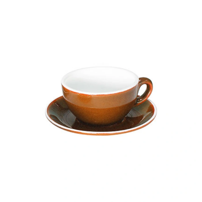ITALIA - BLACK - CAPPUCCINO SAUCER - 14.1CM