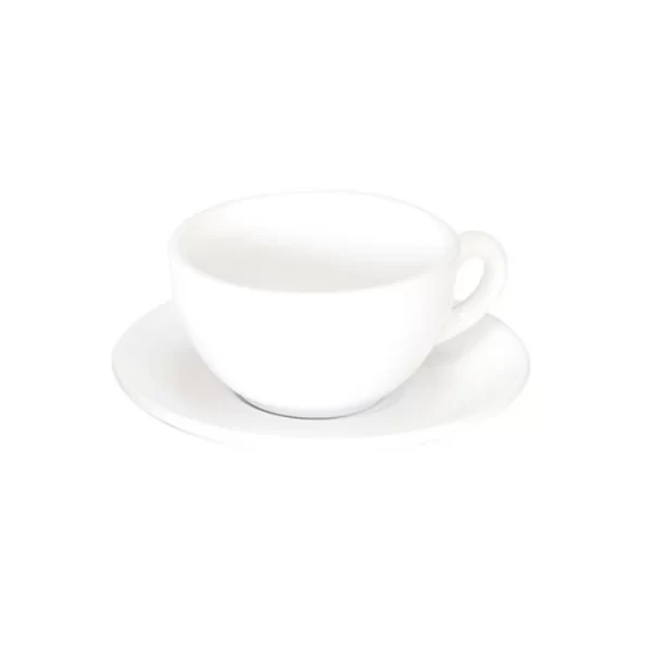 ITALIA - WHITE - OPEN CAPPUCCINO CUP - 210ML (12)