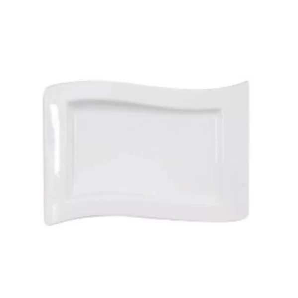 Nova Style Wave Rim Rect Plate 33cm