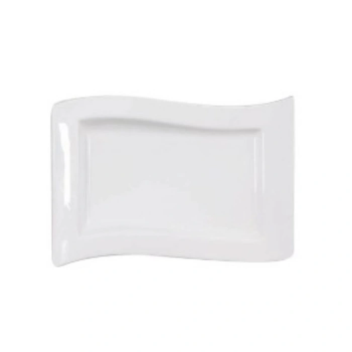 Nova Style Wave Rim Rect Plate 33cm